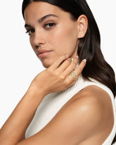 Wisteria® Dome Ring in 18K Yellow Gold with Diamonds, 19.3mm